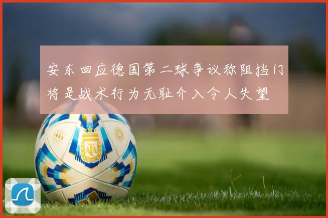 安东回应德国第二球争议称阻挡门将是战术行为无耻介入令人失望